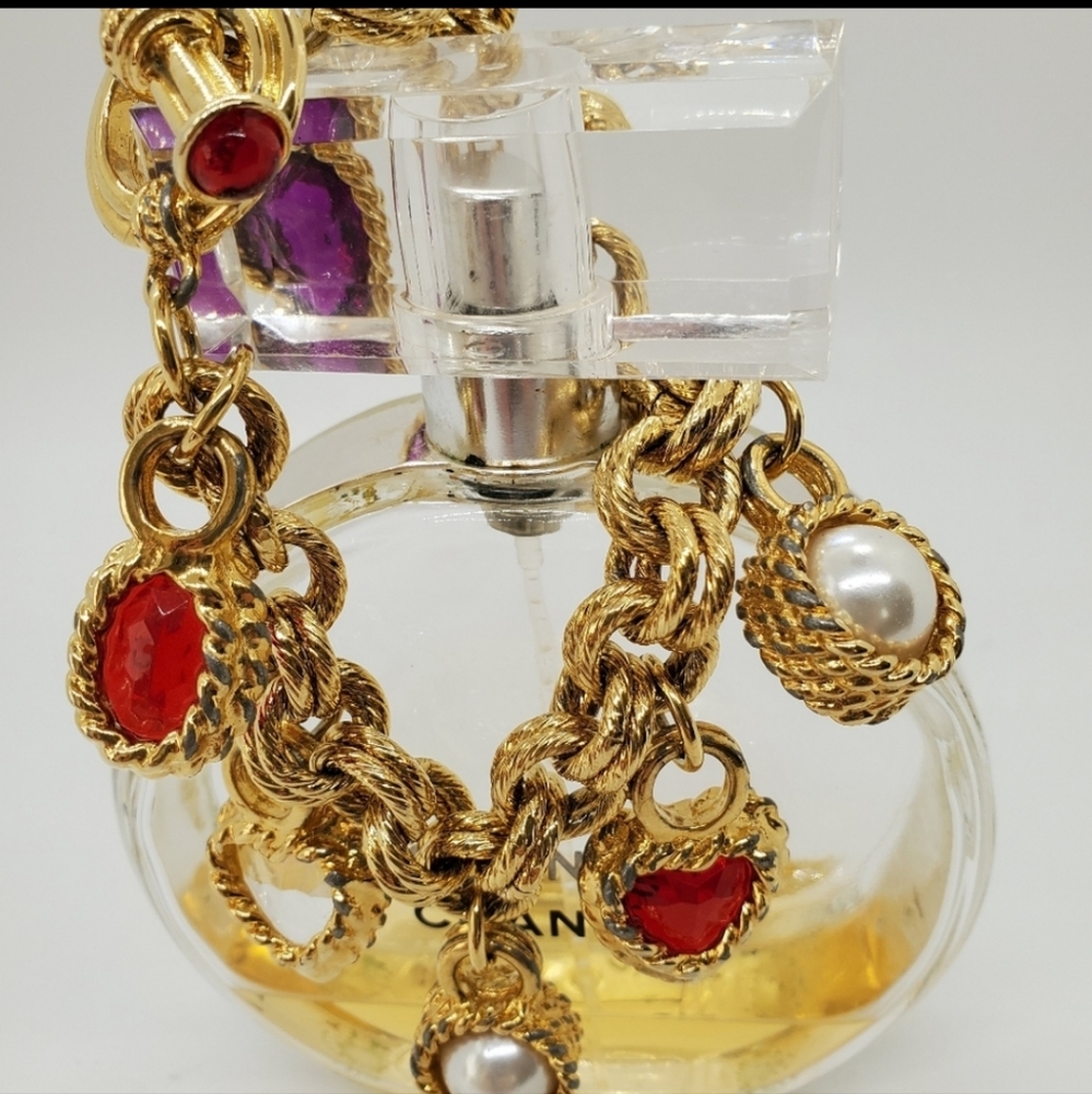 Vintage Luxurious Rare Chunky Charm Bracelet